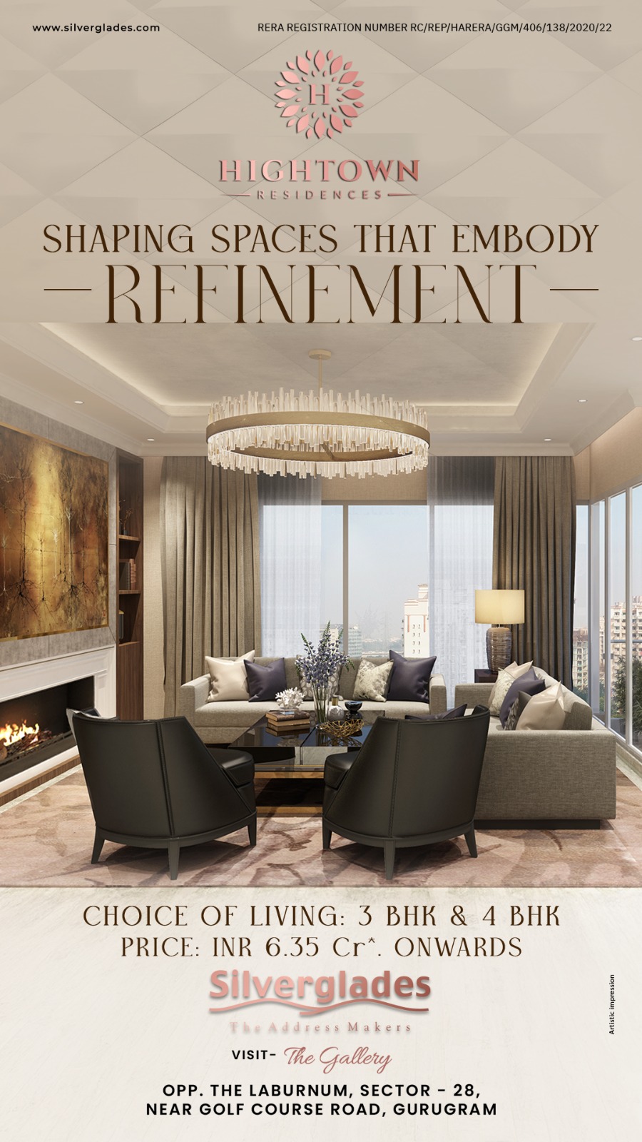 Explore Luxury Living at Hightown Residences, Gurugram, by Silverglades, starting at INR 6.35 Cr. Update