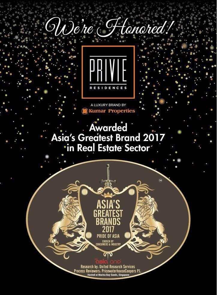 Privie Residences awarded Asia's Greatest Brand 2017 Update