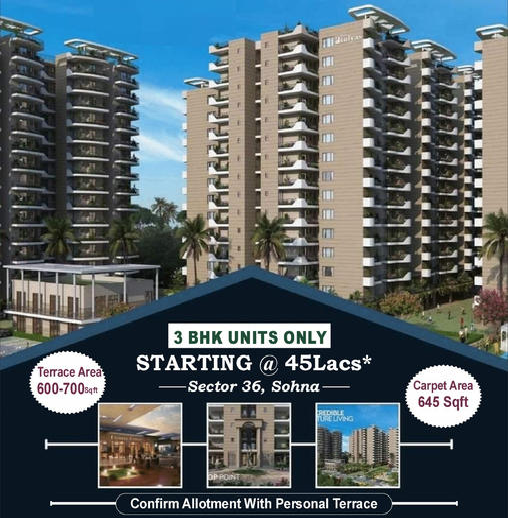 Exclusive 3 BHK Homes in Sector 36, Sohna: Affordable Luxury with Personal Terraces Update