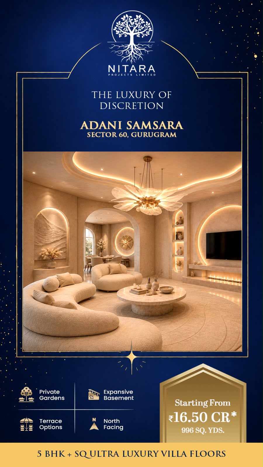 Discover Luxury Living at Adani Samsara || Explore Adani Samsara in Gurugram || Luxury Villas Starting at ₹16.50 CR Update