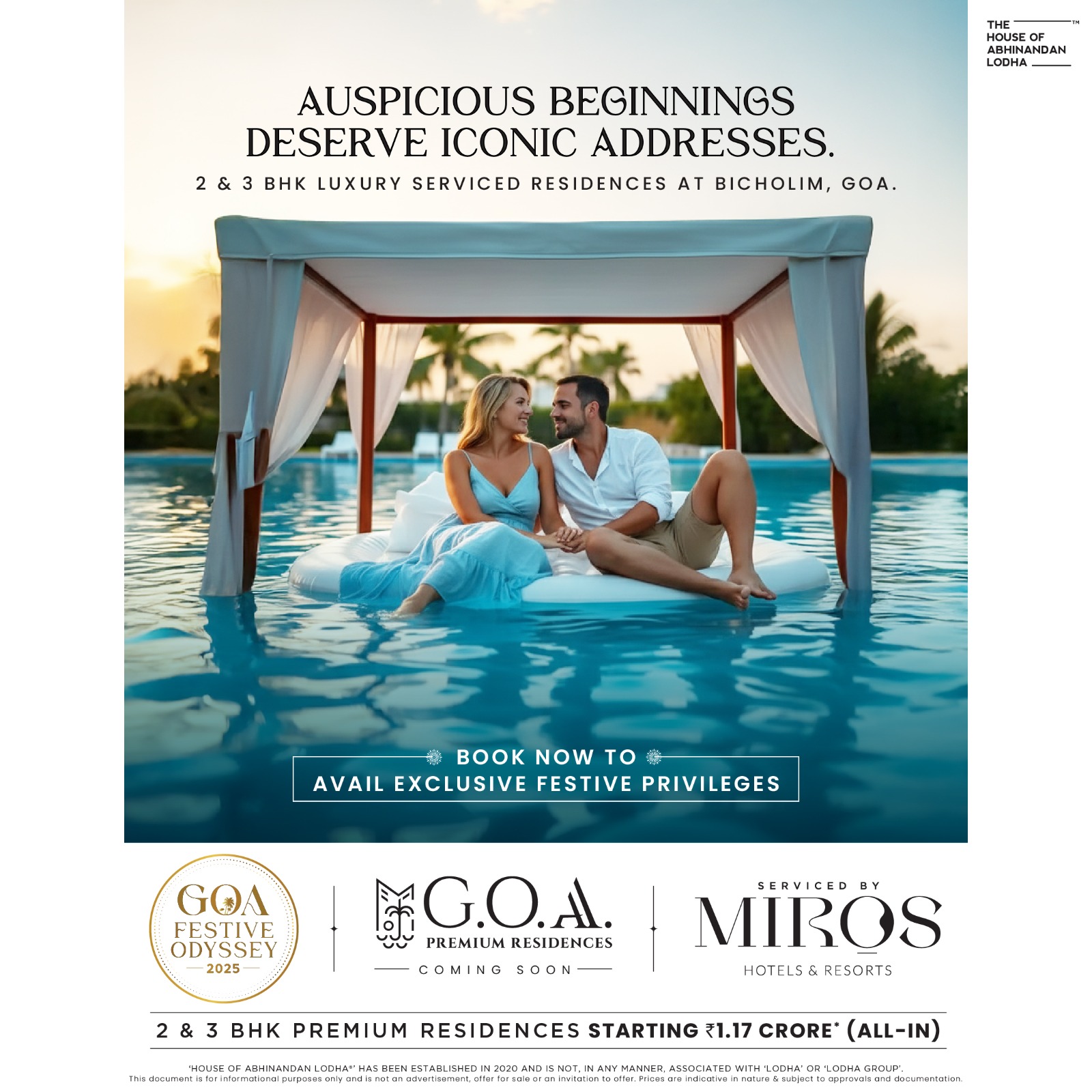 Own Your Dream Residence at G.O.A Premium Residences, Bicholim, Goa, Starting at ₹1.17 Cr Update