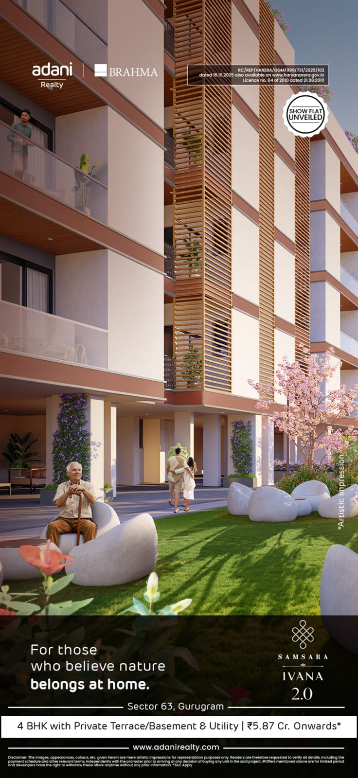 Luxury Living in Sector 63, Gurugram - Samsara IVANA 2.0 by Adani Brahma from ₹5.87 Cr Update