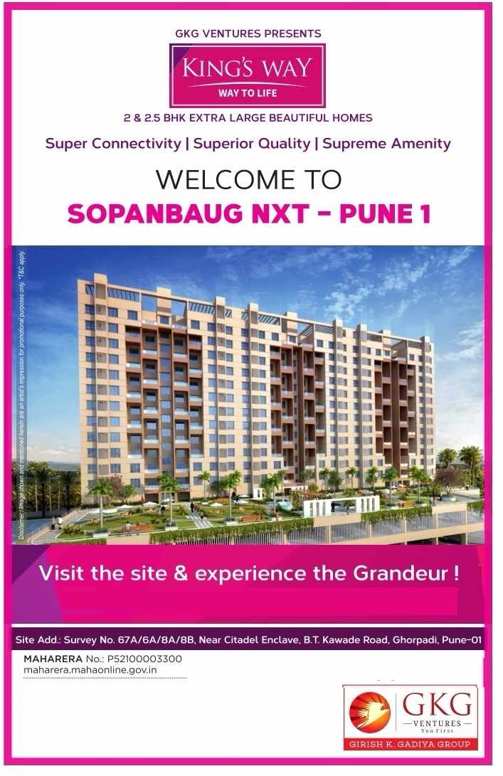 Experience the grandeur by residing at GKG King's Way in Pune Update