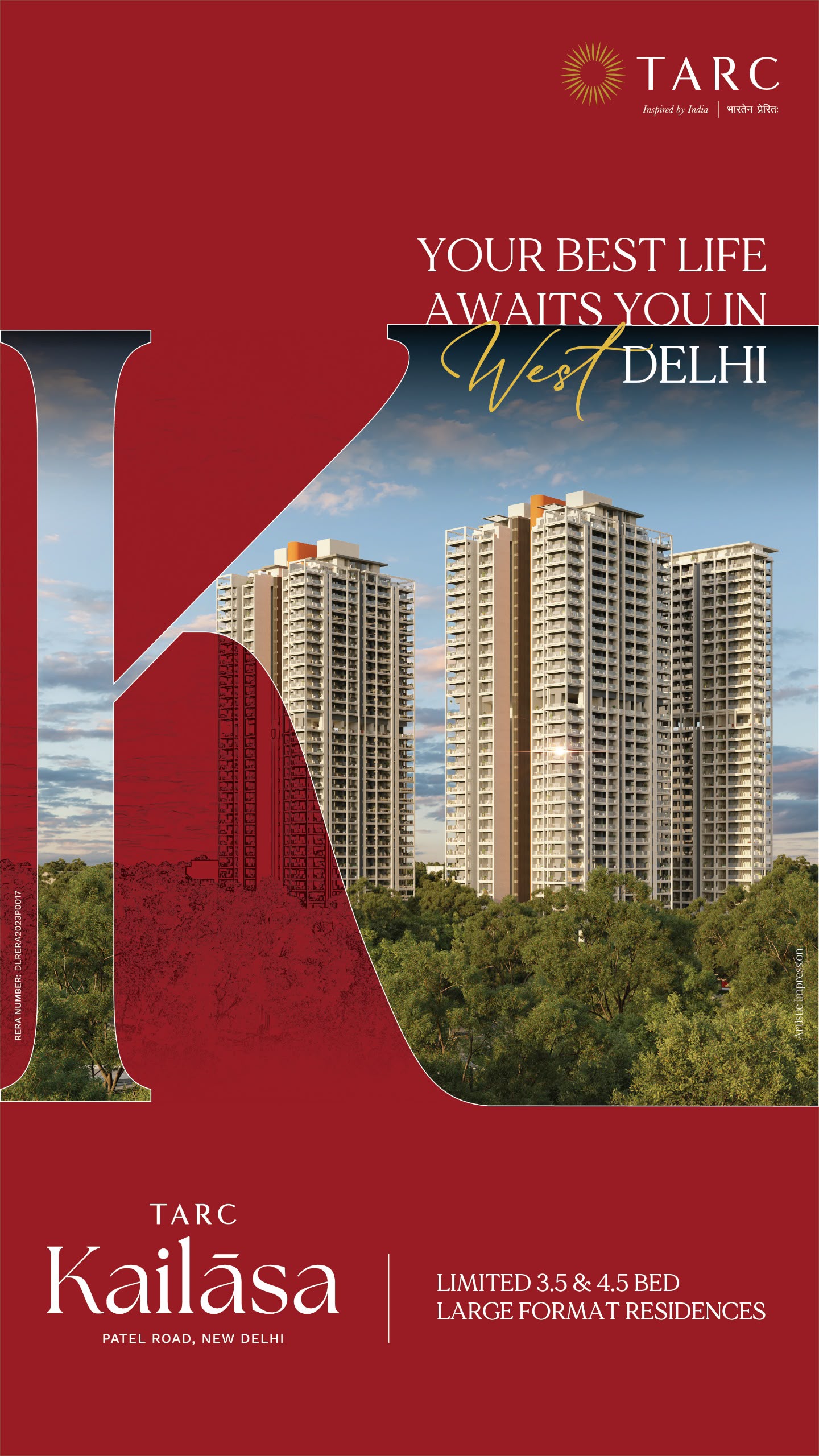 Explore 3.5 & 4.5 Bed Residences in West Delhi || TARC Kailasa: Live Your Best Life || Discover Luxury Living on Patel Road Update