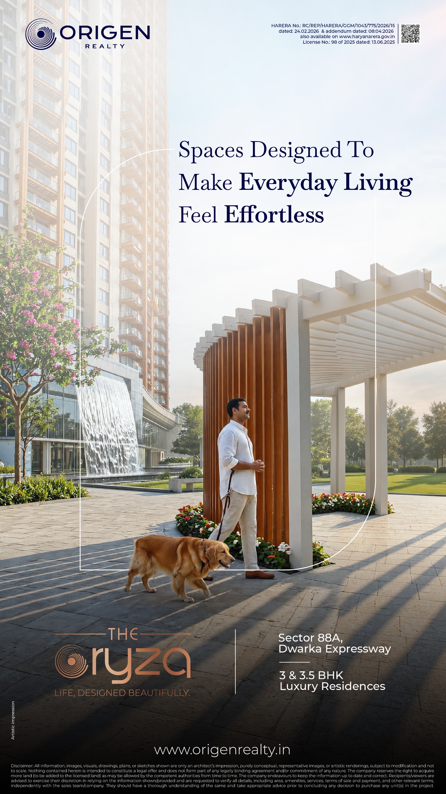Explore Luxury at The Oryza || Discover Effortless Living at The Oryza || Experience Beautifully Designed Spaces at The Oryza Update