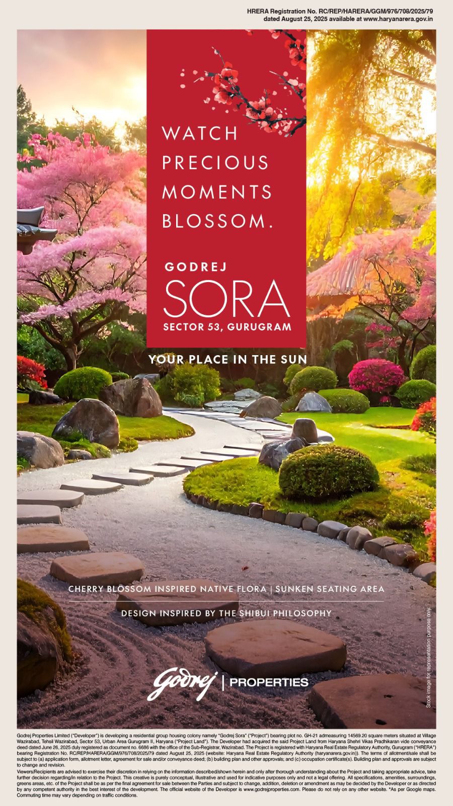 Experience Cherry Blossom Elegance at Godrej Sora in Sector 53, Gurugram Update