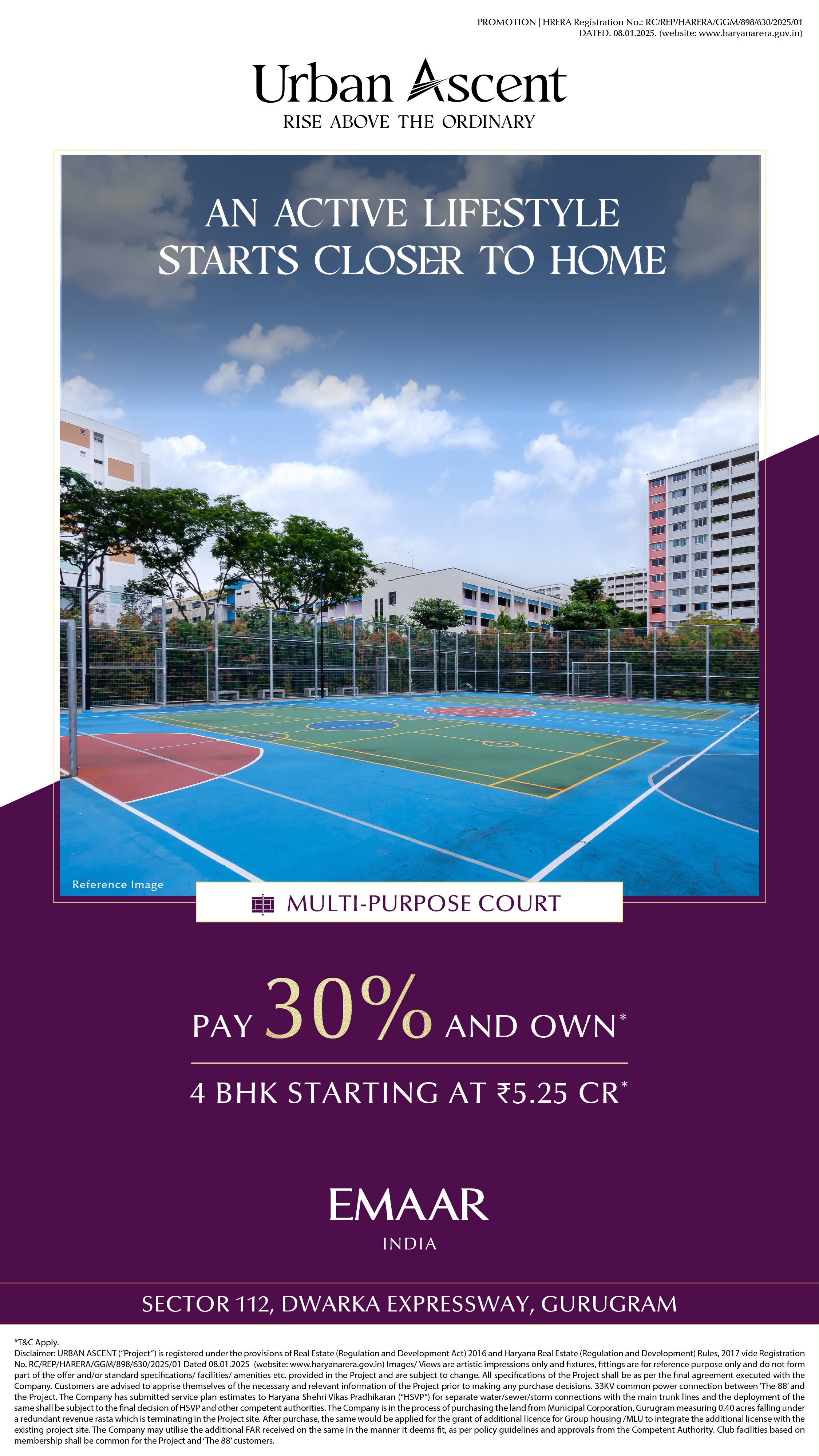 Pay Just 30% and Own a 4 BHK || Discover Active Lifestyle at Urban Ascent || Luxury Living in Gurugram Update