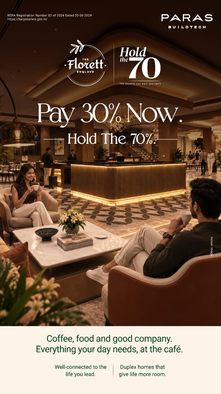Pay 30% Now, Hold 70% at The Florett || Exclusive Payment Plan by Paras Buildtech || Secure Your Duplex at The Florett Update