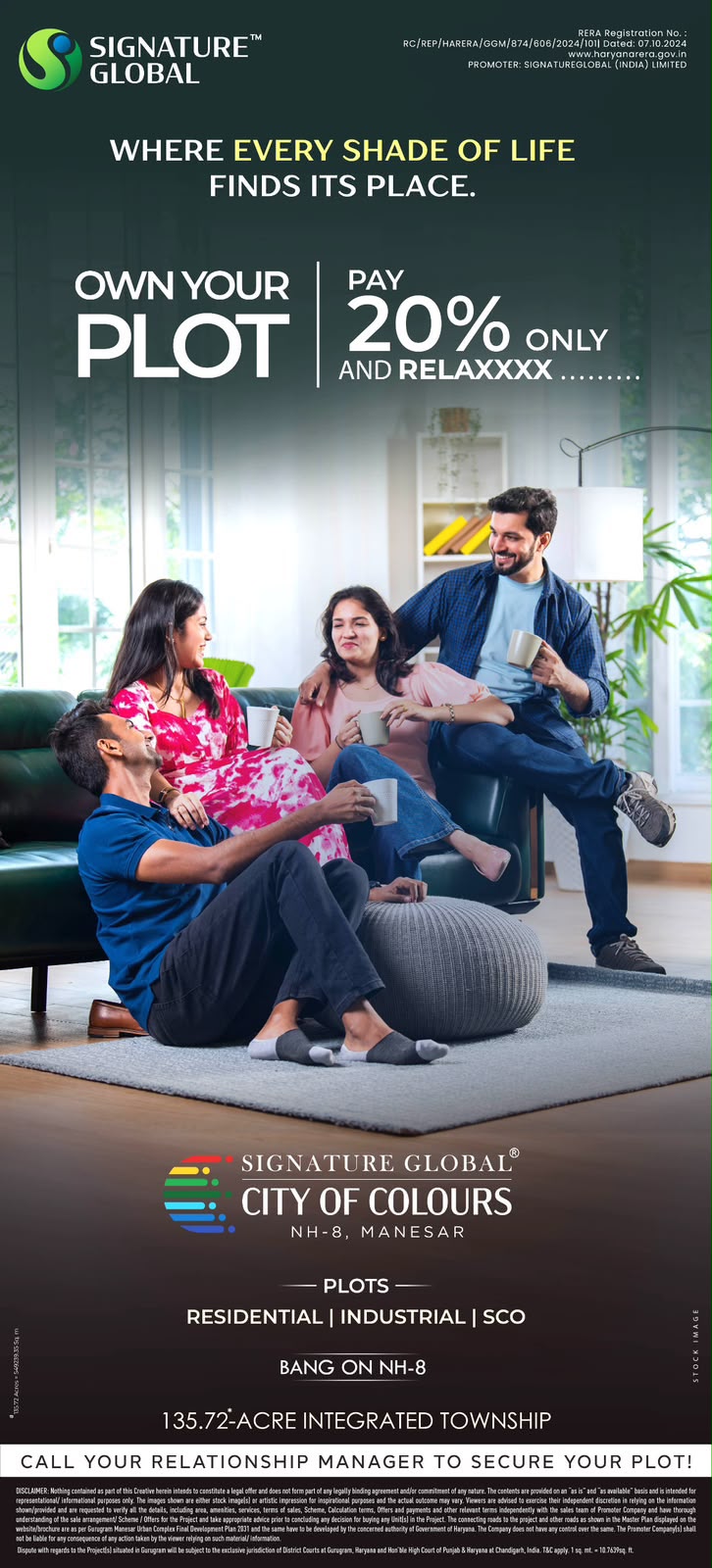 Secure Your Plot at City of Colours, NH-8 Now! || Own Your Plot Near NH-8 with 20% Down Payment || City of Colours: Pay 20% & Relax in Manesar Update