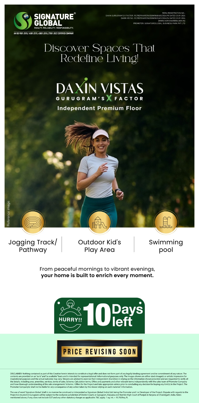 Discover Daxin Vistas by Signature Global, Gurugram Update