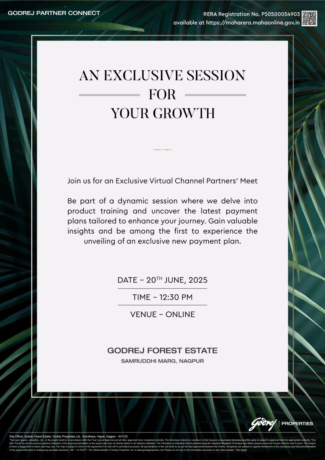 Exclusive Virtual Meet with Godrej Properties, 20th June 2025, Online Update