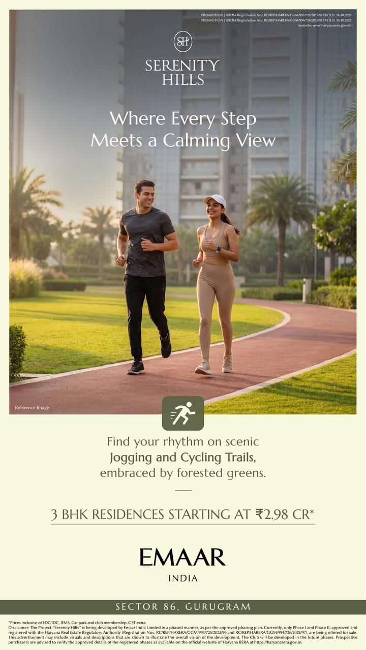 Discover Tranquil Living at Serenity Hills, Sector 86, Gurugram - 3 BHK from ₹2.98 CR Update