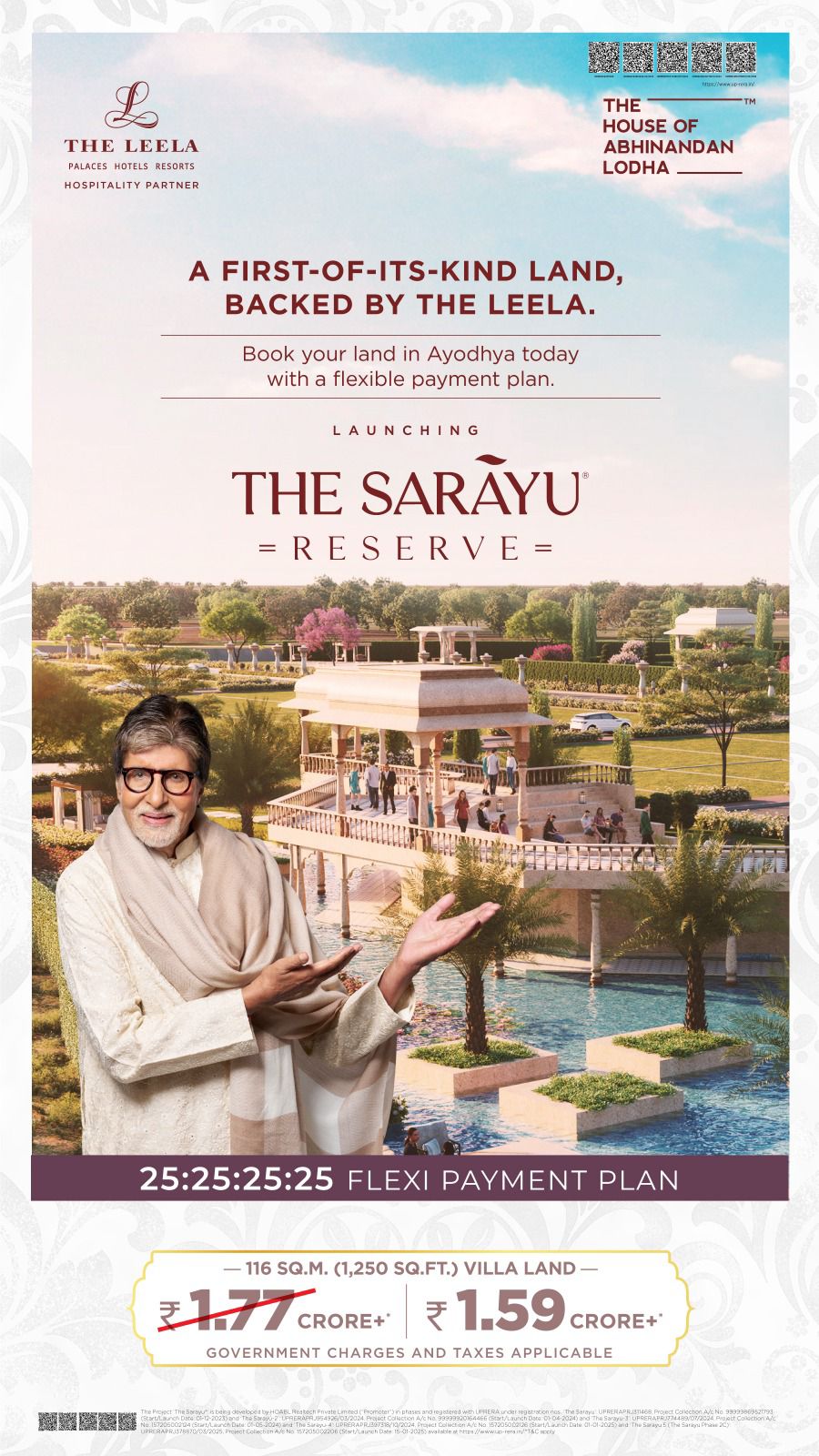 Discover The Sarayu Reserve in Ayodhya by The House of Abhinandan Lodha, starting at Rs. 1.59 Crore Update
