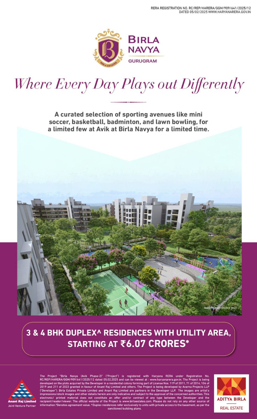 Discover Birla Navya Gurugram || Explore Sporty Living at Avik || Luxury Duplexes Starting ₹6.07 Cr Update
