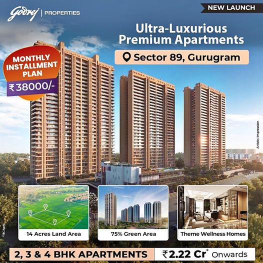 Godrej Properties Introduces Ultra-Luxurious Apartments in Sector 89, Gurugram with an Easy Installment Plan Update