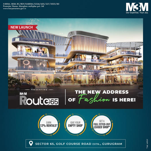 Launching Route 65 The new fashion addres of Gurgaon at Sector 65 Update