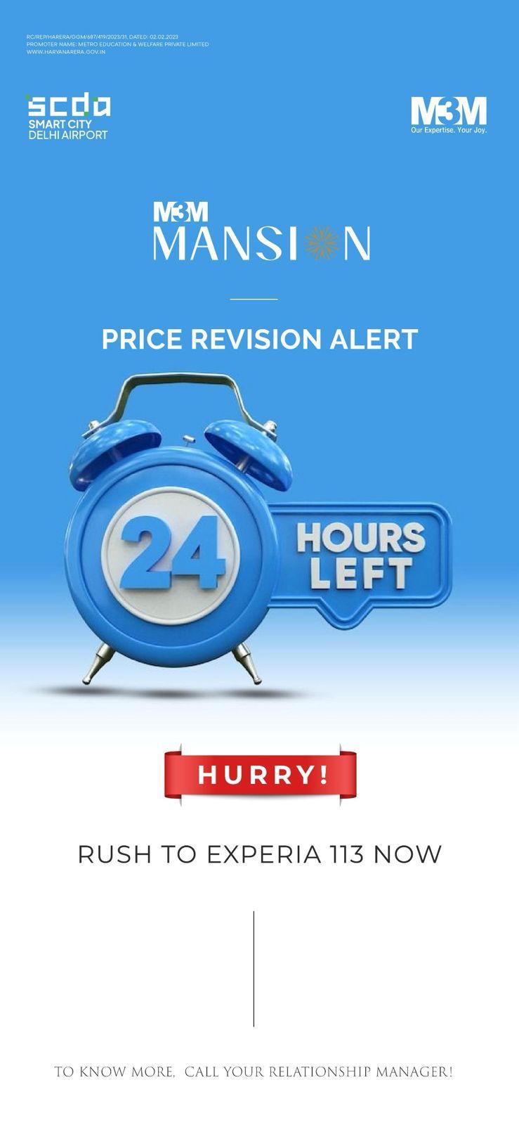 Limited Time Offer at M3M Mansion, Smart City Delhi Airport Update