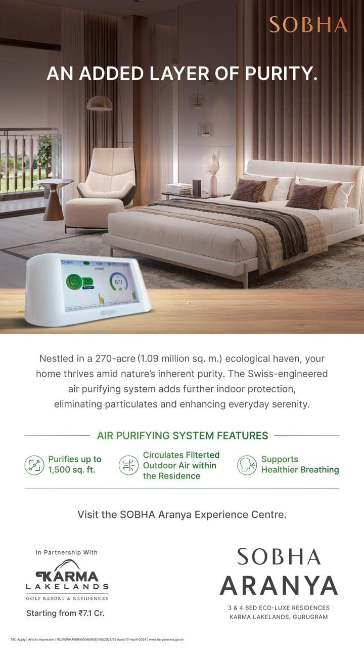 Luxury Living at SOBHA Aranya, Karma Lakelands, Gurugram - Starting ₹7.1 Cr. Update