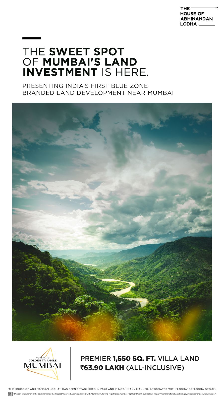 Discover Premier Villa Land near Mumbai at ₹63.90 Lakh, The House of Abhinandan Lodha Update