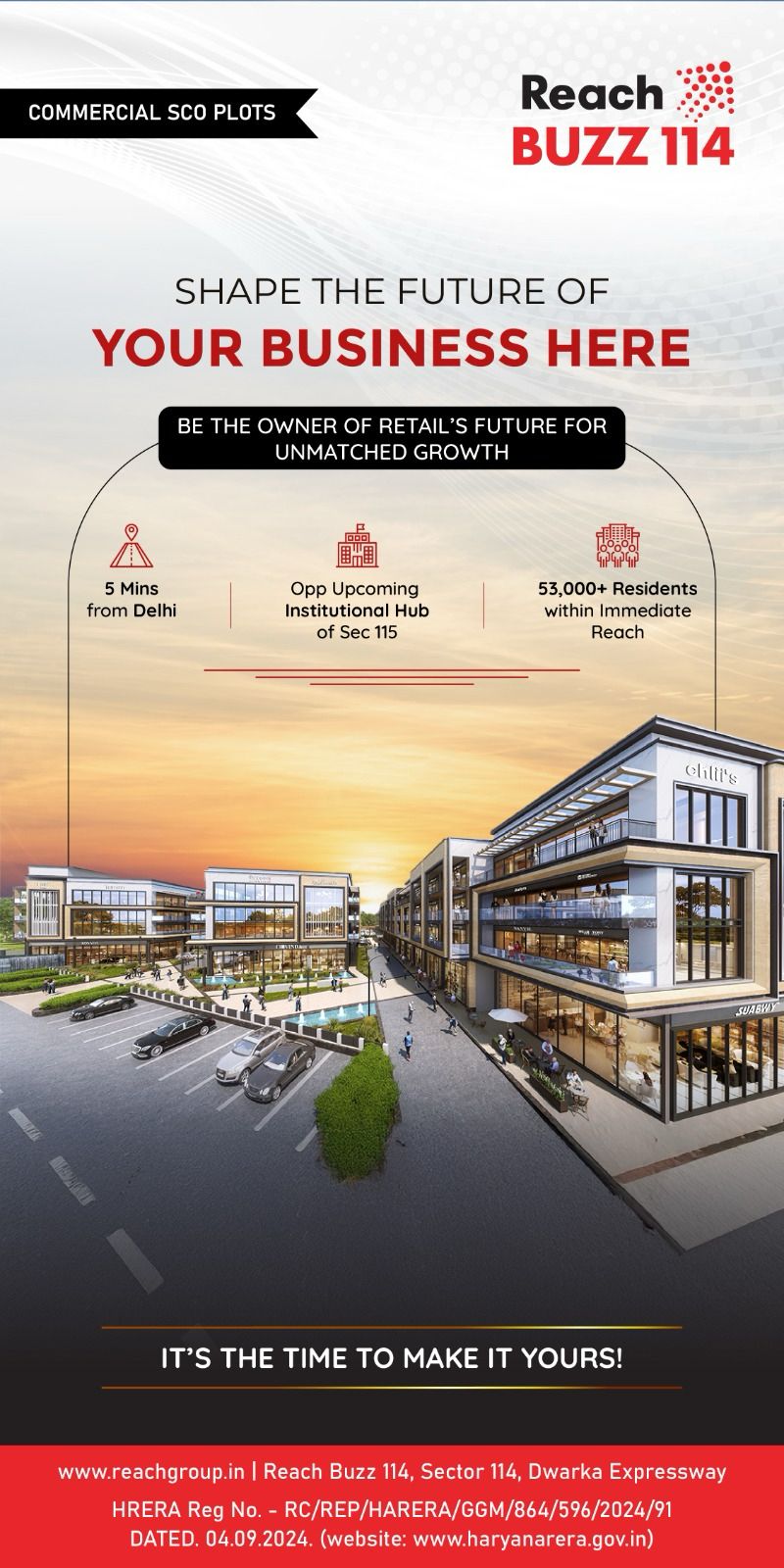 Invest in Reach Buzz 114, Sector 114, Dwarka Expressway Update