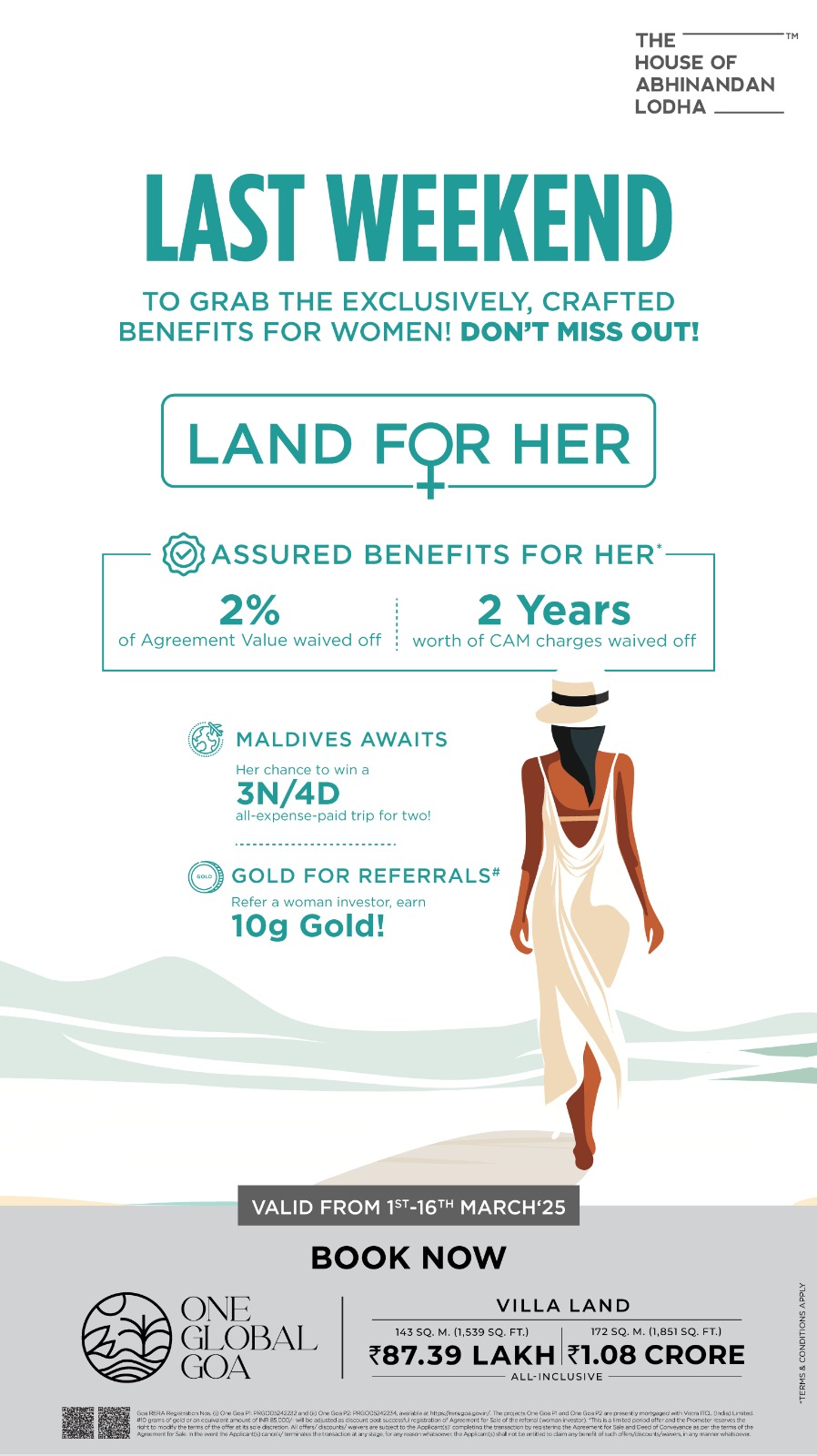 One Global Goa, Last Weekend Offer, ₹87.39 Lakh, The House of Abhinandan Lodha Update