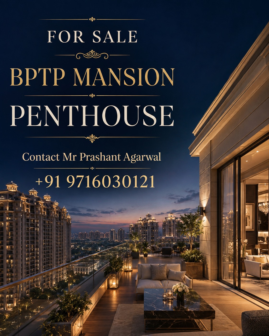 Exclusive Penthouse Available Now || Luxury Living at BPTP Mansion || Contact for Penthouse Details Update