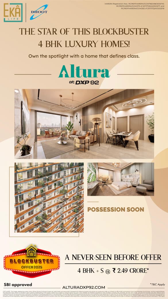Discover Luxury Living at Altura, 4 BHK at DXP 92, Gurugram, by Eka Group, Starting at 2.49 Cr Update