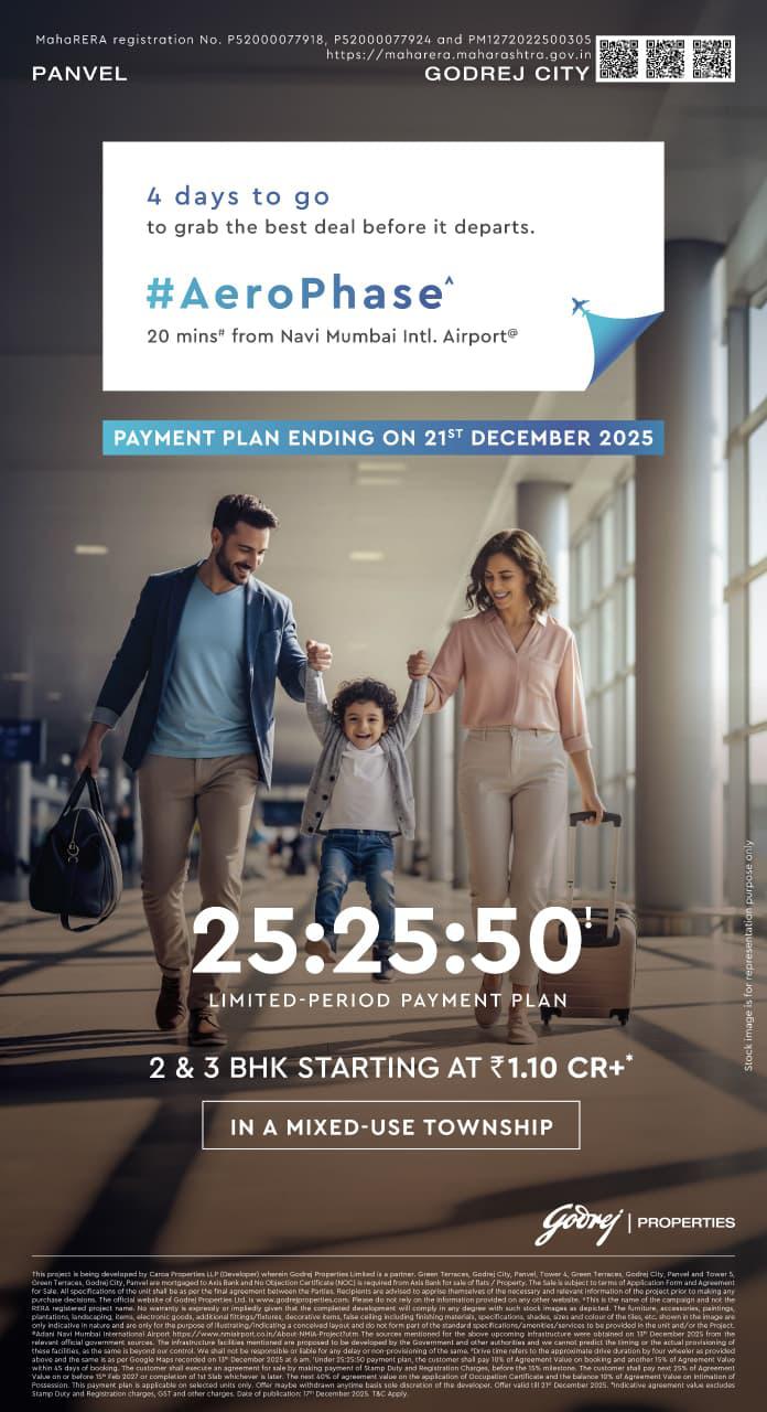Don't Miss Godrej City, Panvel: 2 & 3 BHK from ₹1.10 Cr Update