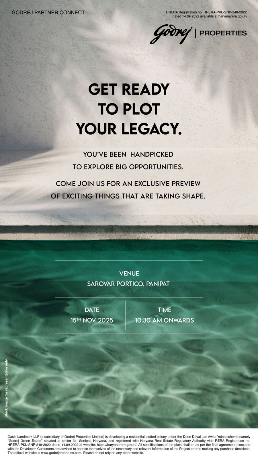 Exclusive Event for Godrej Green Estate, Sonipat on 15th Nov 2025 Update