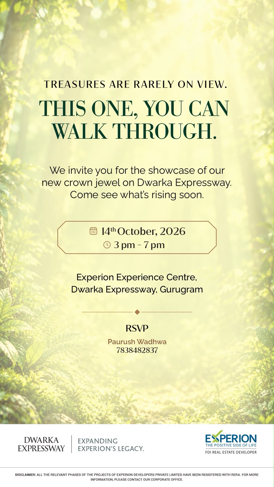 Join the Exclusive Showcase by Experion || Discover Experion's Crown Jewel || Be Among the First at Dwarka Expressway Update
