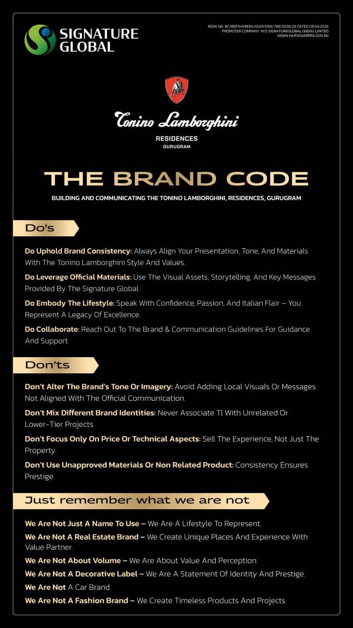 Discover Our Brand Standards || Uphold Our Legacy at Tonino Lamborghini Residences || Embrace Our Lifestyle Values Update