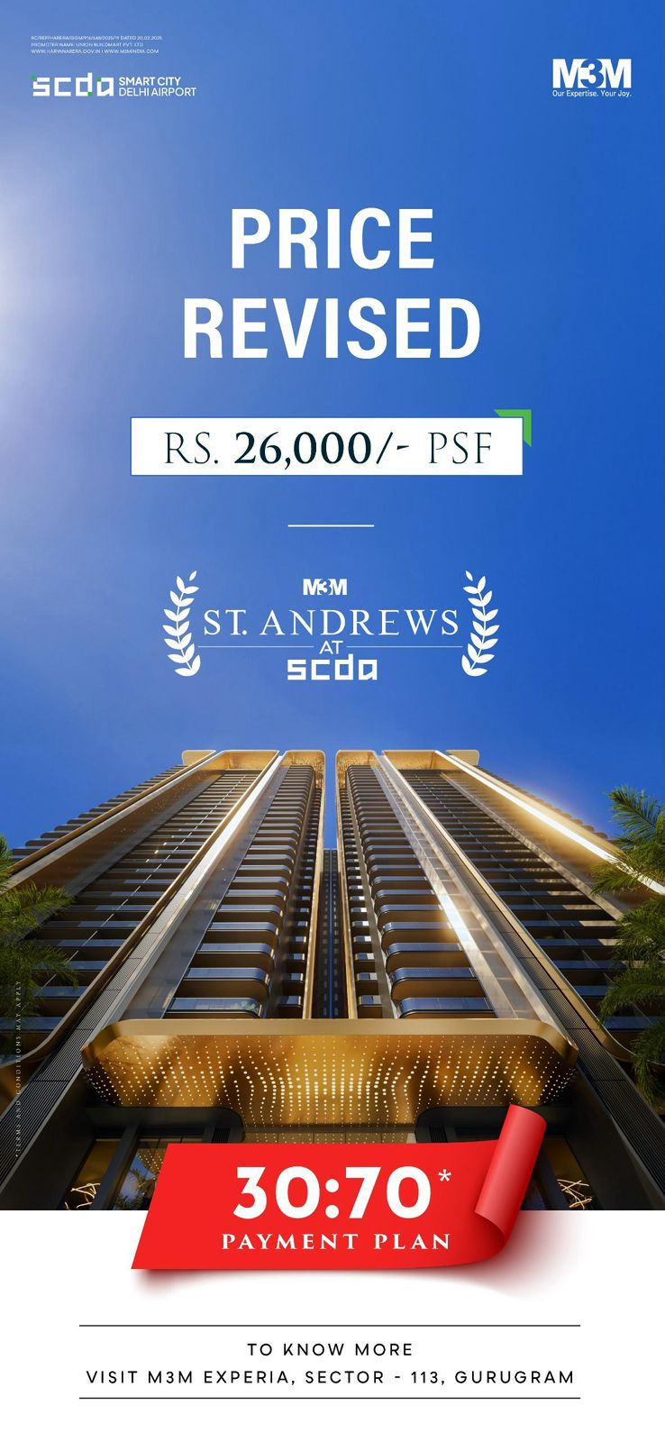 Discover Luxury Living at M3M St. Andrews, Gurugram - Just Rs. 26,000 PSF! Update
