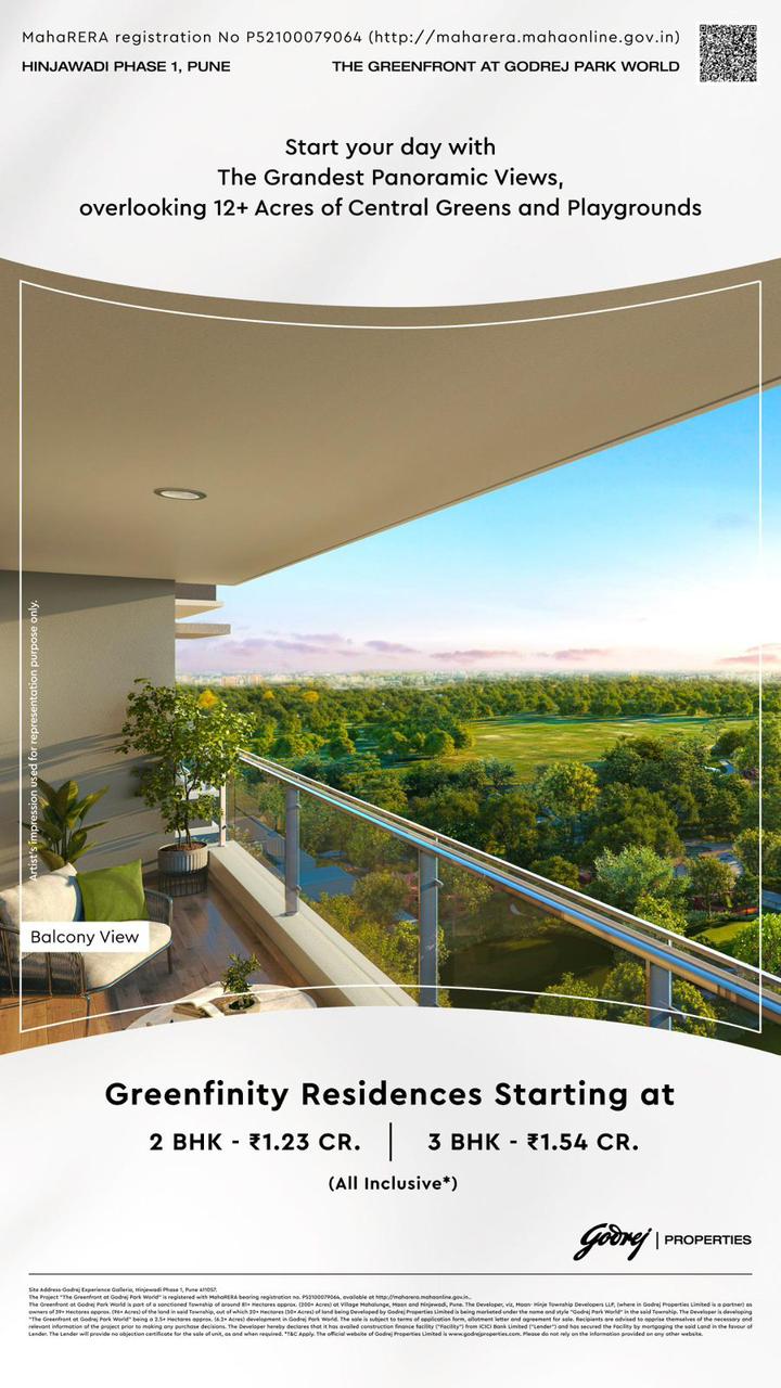 Explore The Greenfront at Godrej Park World, Hinjawadi Phase 1, Pune Update