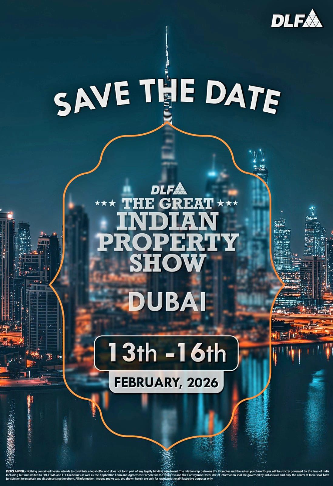 Discover Your Dream Home at The Great Indian Property Show by DLF in Dubai, February 13-16, 2026 Update