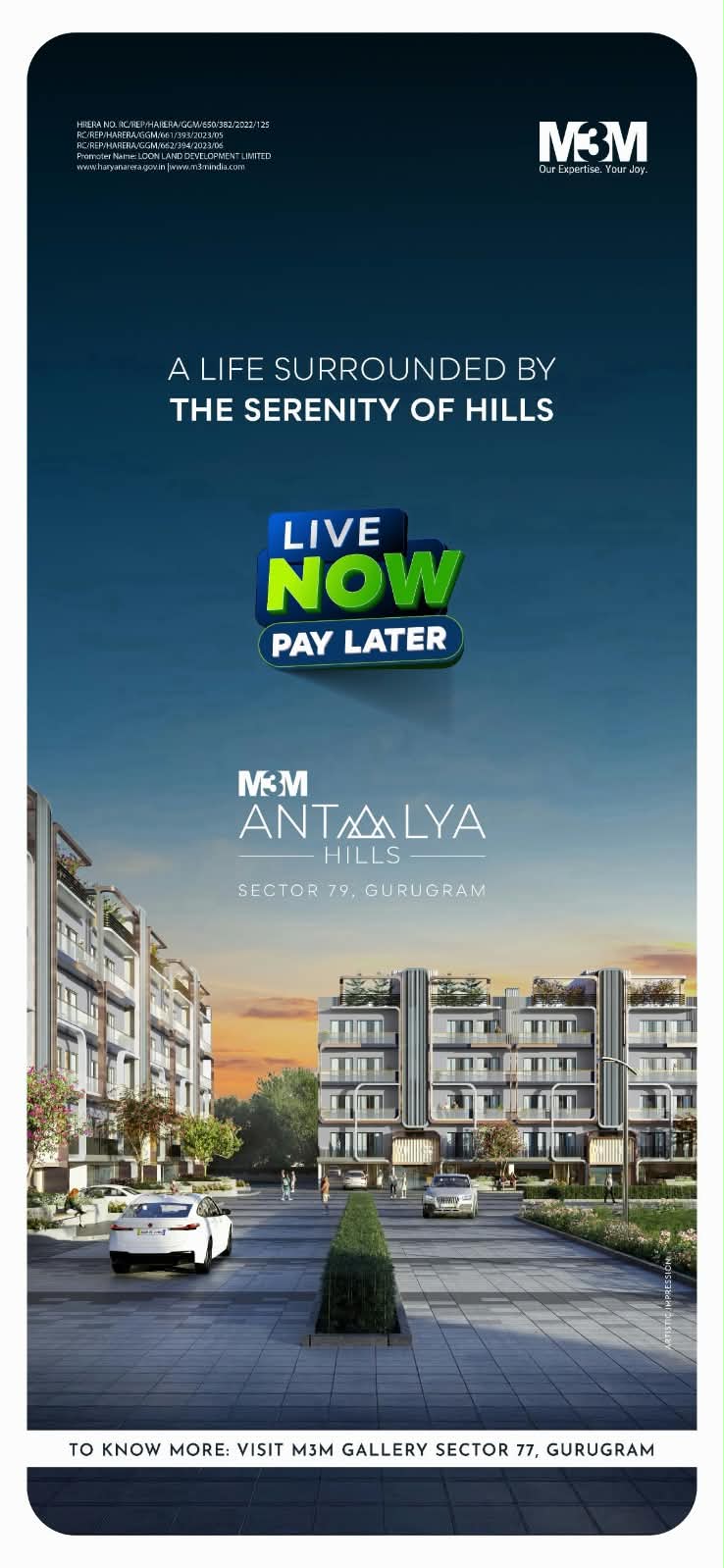 Live Now, Pay Later at Antalya Hills || Discover Serenity at M3M Antalya Hills || Why Wait? Move to Antalya Hills Now Update