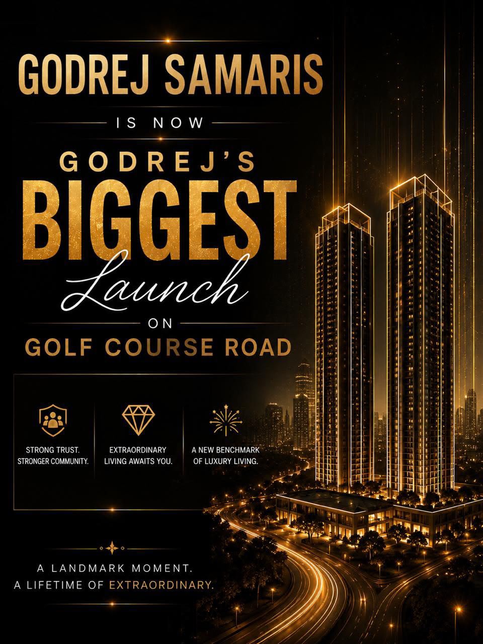 Discover Godrej's Biggest Launch on Golf Course Road || Experience Extraordinary Living at Godrej Samaris || A Landmark Moment: Godrej Samaris Unveiled Update