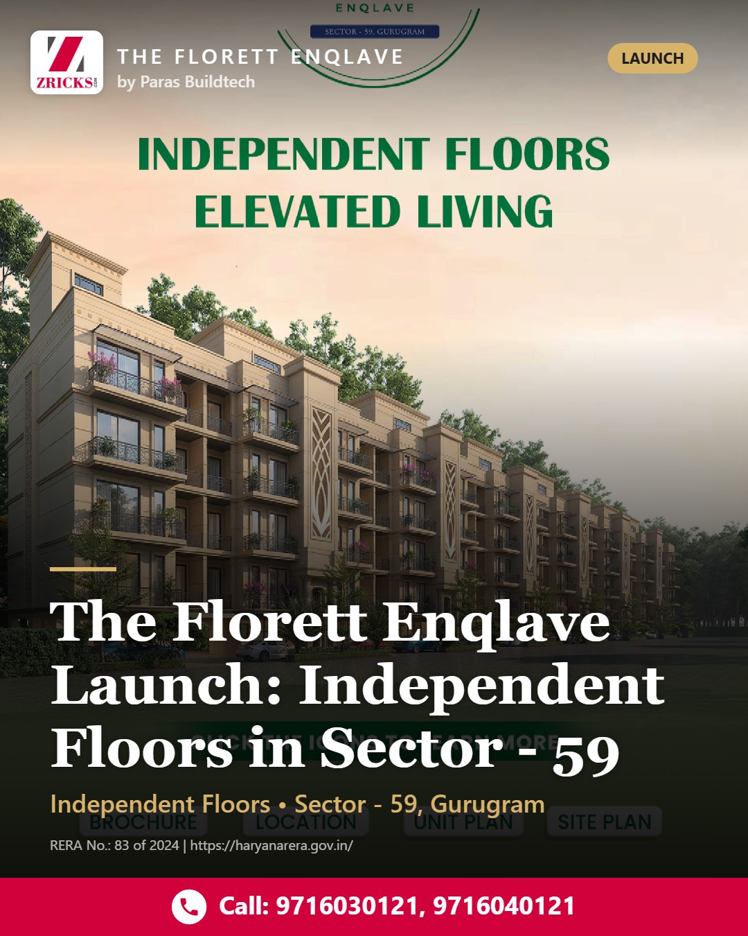 The Florett Enqlave Launch: Independent Floors in Sector - 59 Update
