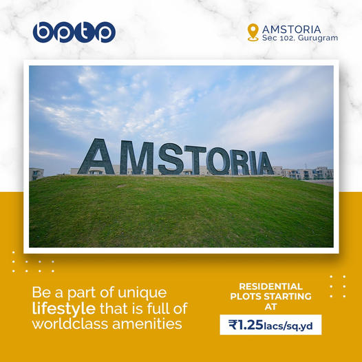 Residential plots starting Rs 1.25 Lac per sqyd at BPTP Amstoria in Gurgaon Update