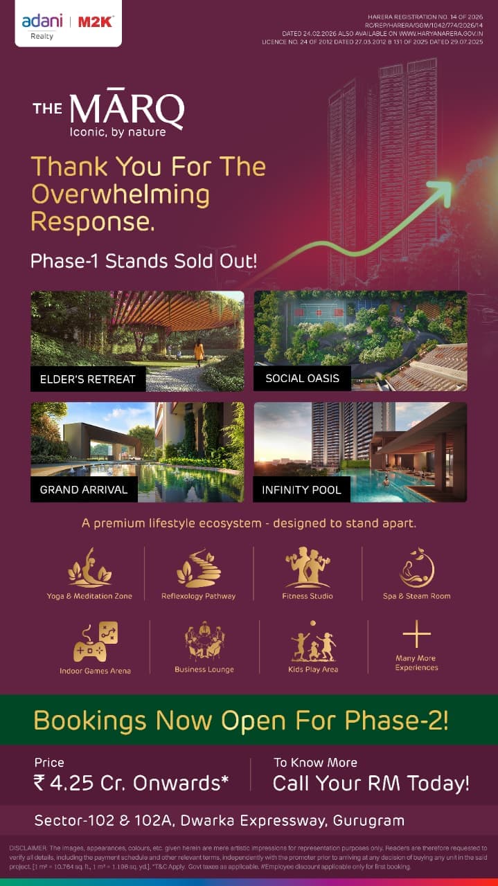 Phase-2 Now Open: The MARQ by Adani M2K || Secure Your Spot Today! || Explore New Opportunities at The MARQ Update