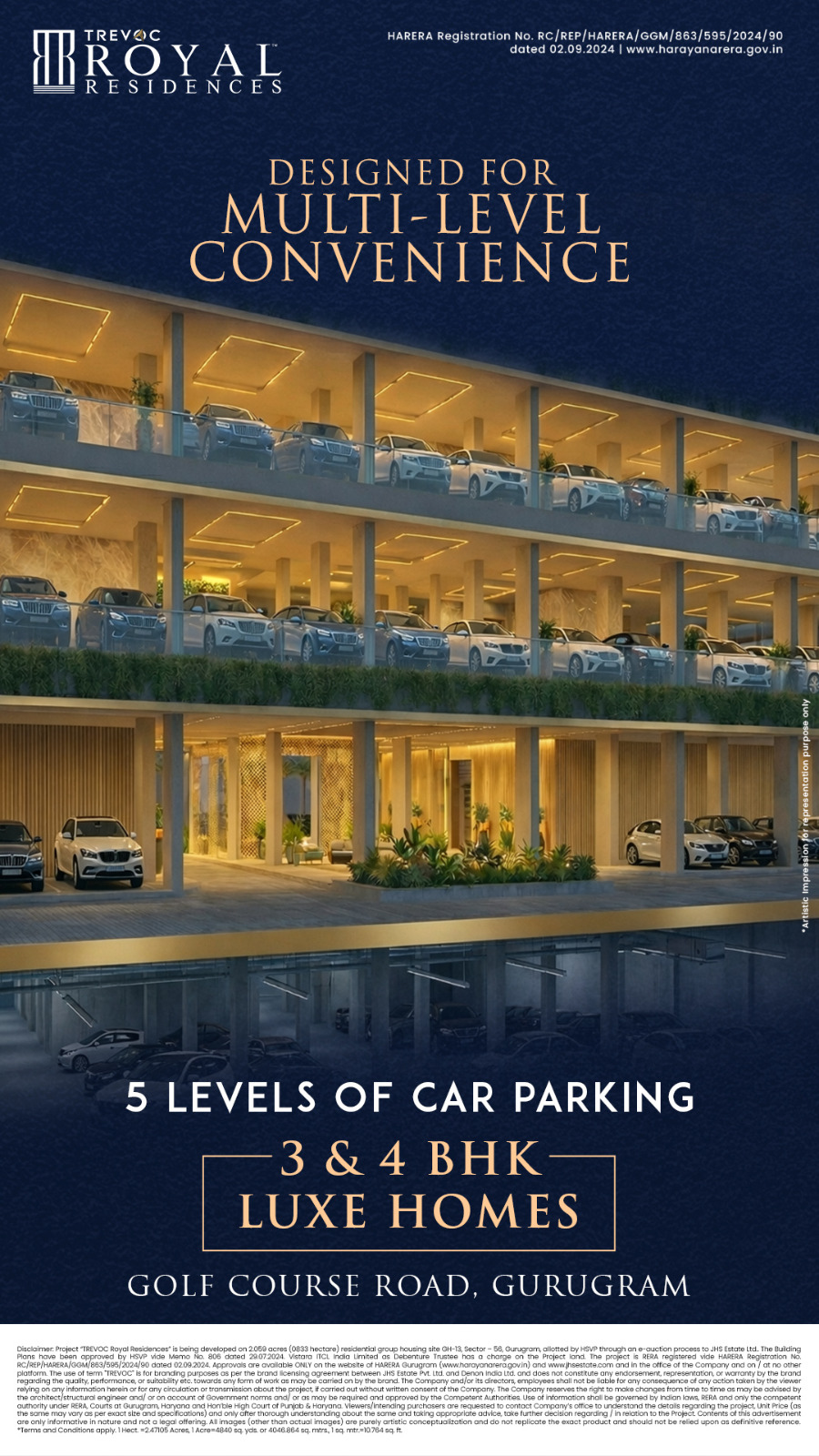 Luxury Living at TREVOC Royal Residences, Prime Location, Golf Course Road Update