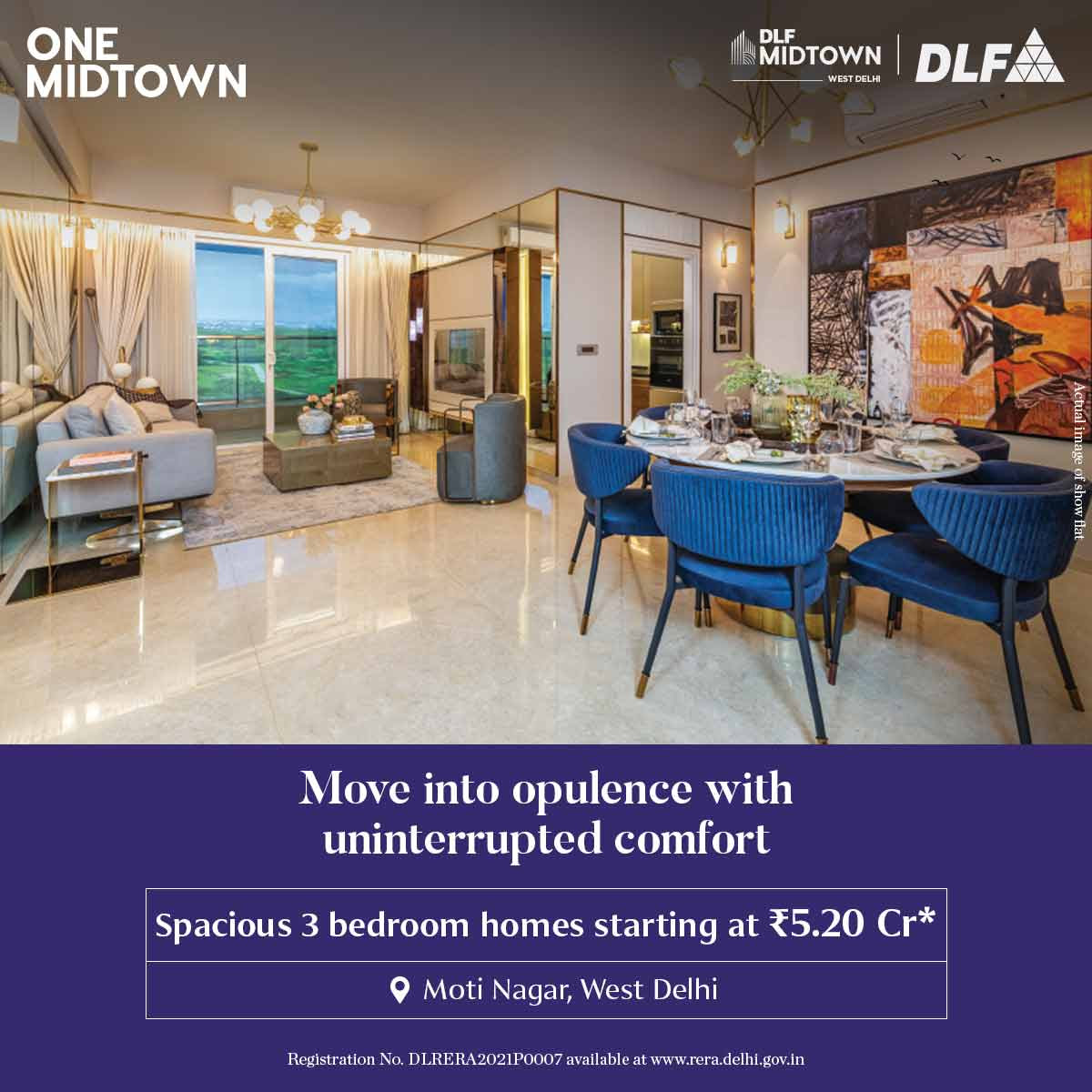 Move into opulence with uninterrupted comfort at DLF One Midtown in Moti Nagar, New Delhi Update
