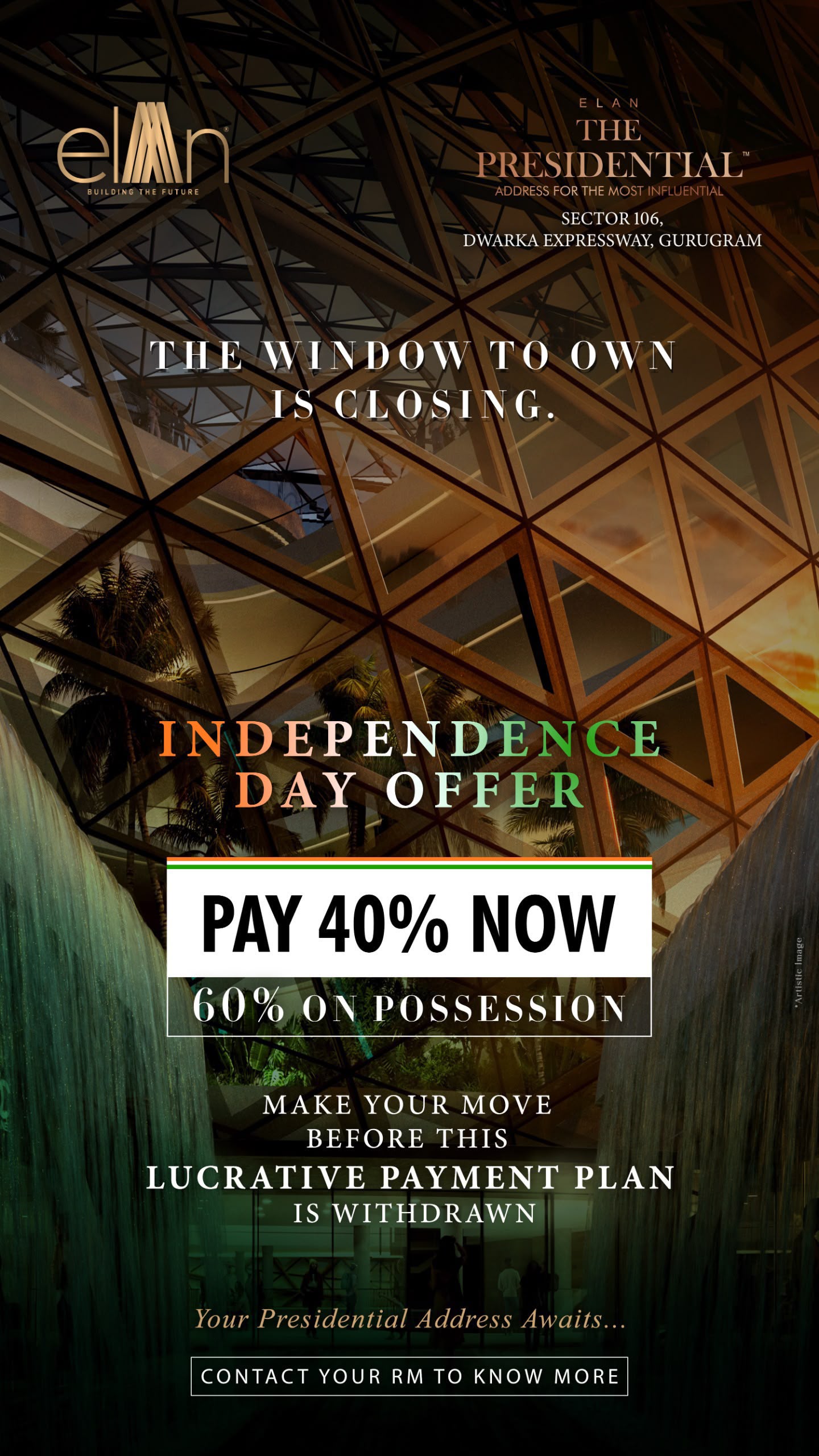 Act Fast on Elan The Presidential's Independence Day Offer || Secure Your Dream Address Today with Elan || Pay Just 40% Now for Elan The Presidential Update