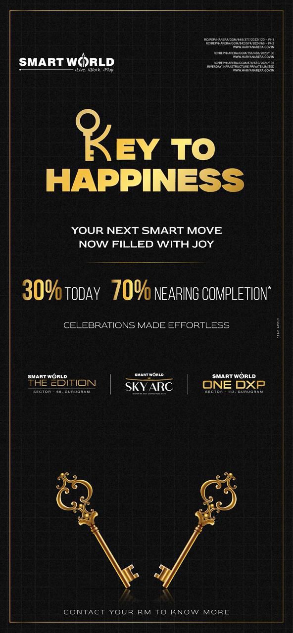 Smart World Key To Happiness, Gurugram Update