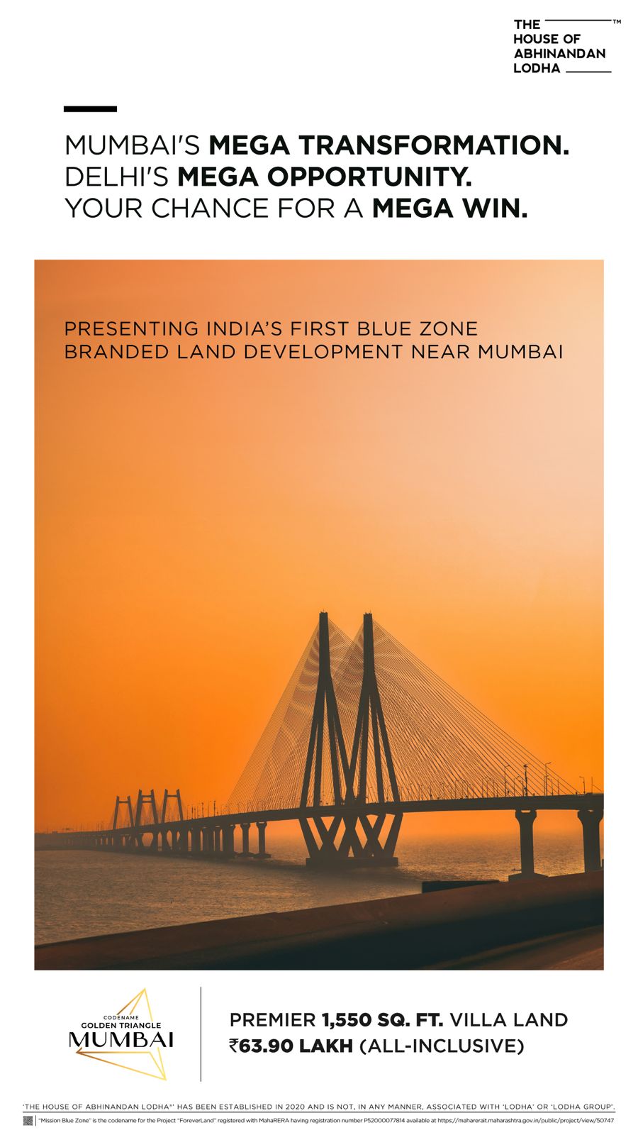 Transform Your Life with Codename Golden Triangle Mumbai, 1550 sq. ft., ₹63.90 Lakh, The House of Abhinandan Lodha Update