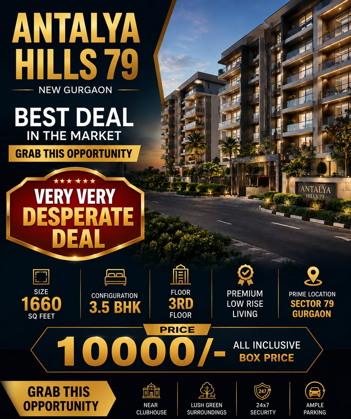 Grab the Best Deal at Antalya Hills 79 || Very Desperate Deal in Sector 79 Gurgaon || Premium Living at Unbeatable Price Update