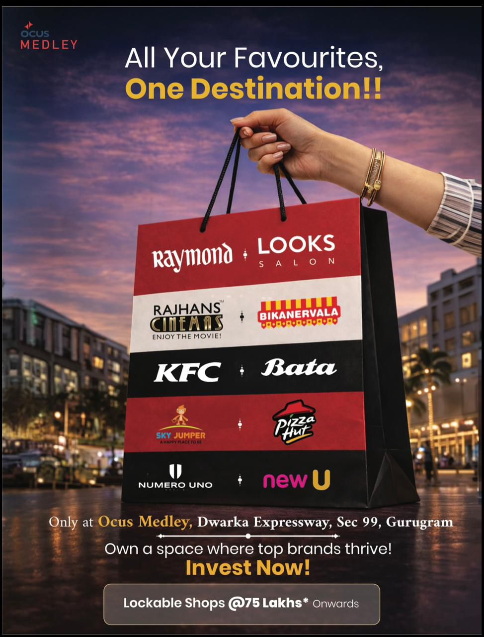 Invest in Lockable Shops at Ocus Medley || Own a Retail Space on Dwarka Expressway || Secure Your Spot at Gurugram's Prime Location Update