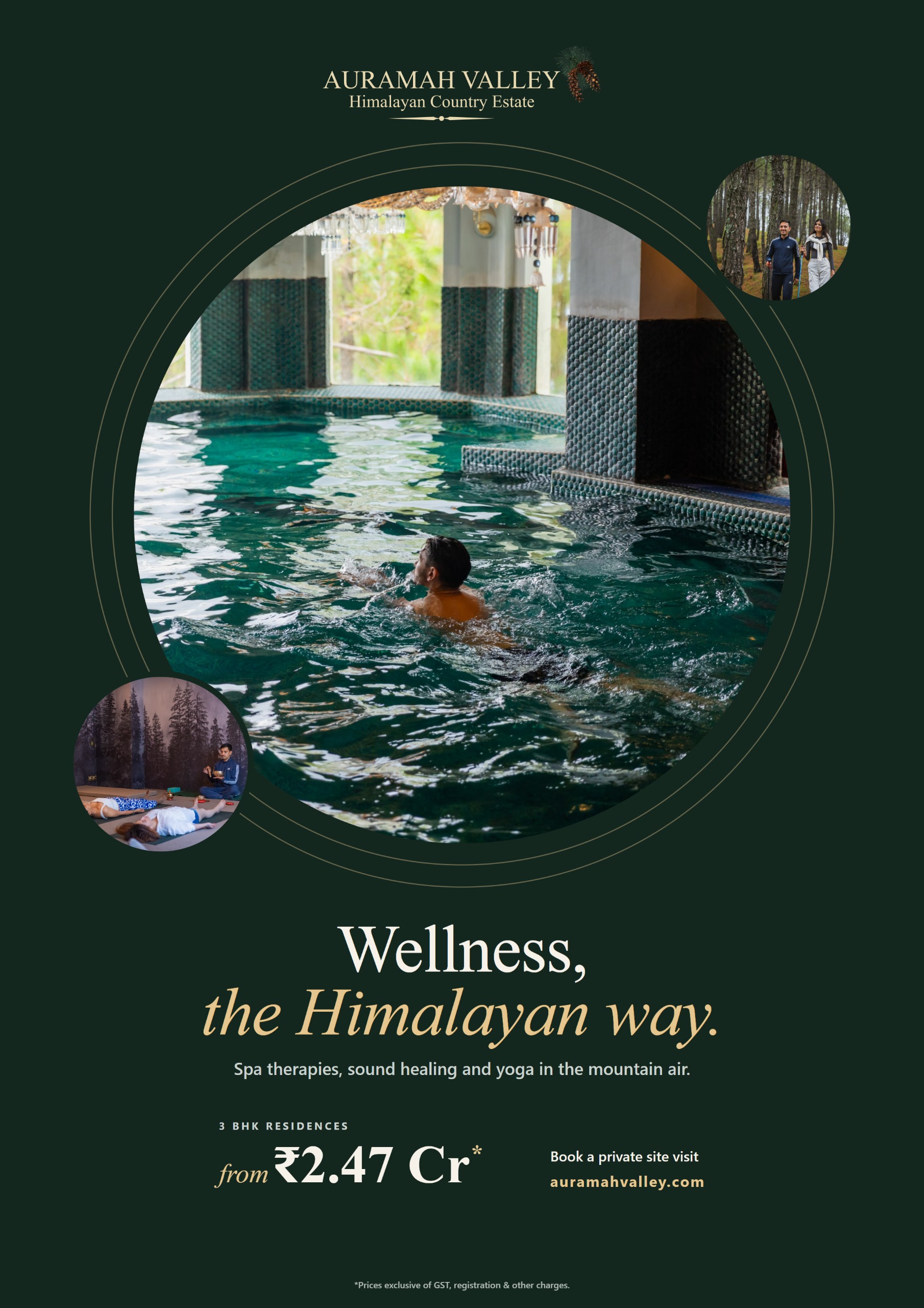 Discover Wellness Living at Auramah Valley || 3 BHK Residences from ₹2.47 Cr || Experience Himalayan Luxury