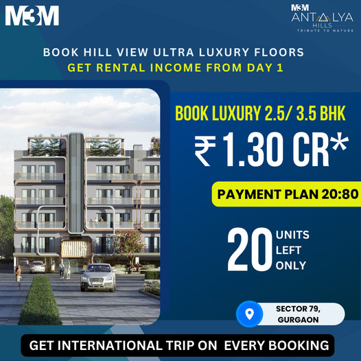 Experience Elegance at M3M Antalya Hills: Your Dream Home in Sector 79, Gurgaon Update