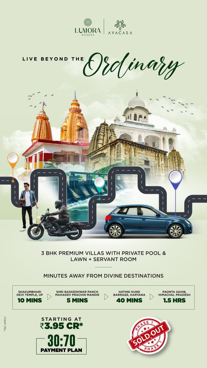 Explore 3 BHK Premium Villas Starting at ₹3.95 Cr by Lumora Estates Update