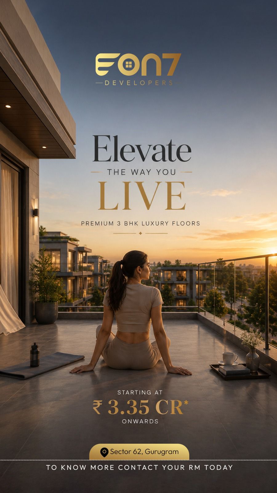 Secure Your Luxury 3 BHK in Sector 62 Now || Discover Premium Living with Eon 7 Developers || Luxury Floors Starting at ₹3.35 Cr* in Gurugram Update